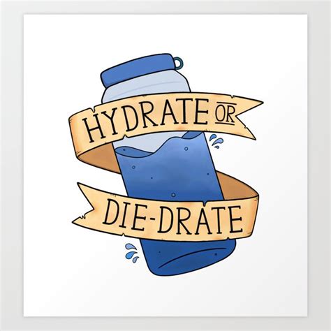 Hydrate Or Diedrate Art Print By Baconpancakes21 Society6
