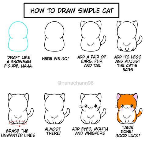 How To Draw Kawaii Cat Step By Step Kawaii Siamese Kitten With Bell