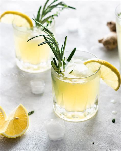 Ginger Lemonade With Rosemary And Thyme Cori Costache Recept Gember