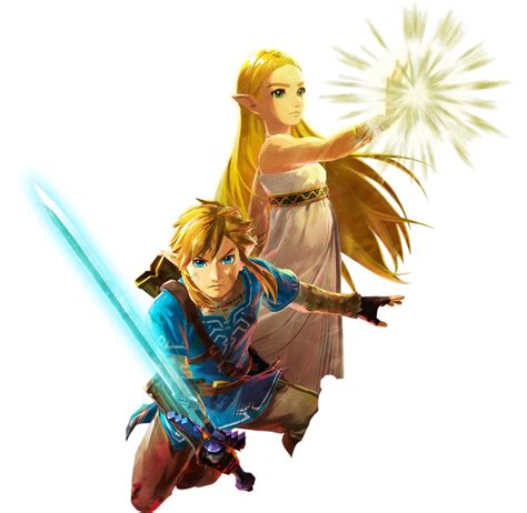 The Legend Of Zelda And Princess Zelda Flying Through The Air With Two