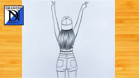 How To Draw A Girl Backside Very Easy Step By Step Drawing Pencil
