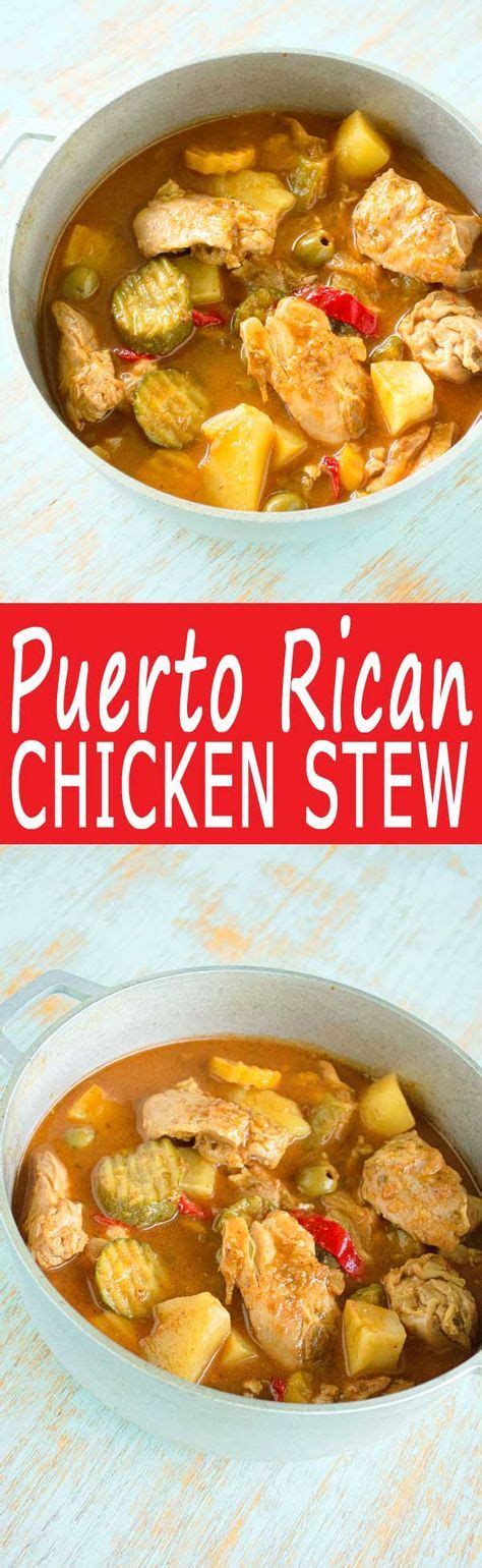 Puerto Rican Chicken Stew Guisado De Pollo Or Pollo En Fricase With