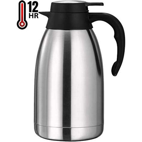 Coffee Carafe 68 Oz Keep Water Hot Up To 12 Hours Stainless Steel Thermos Carafes Double