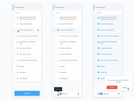 Page builder updates by Alex Lauderdale on Dribbble