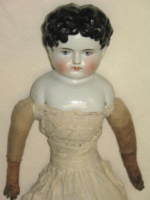 LEATHER ARMS HANDS Antique China Head Doll LARGE 23 N R Antique