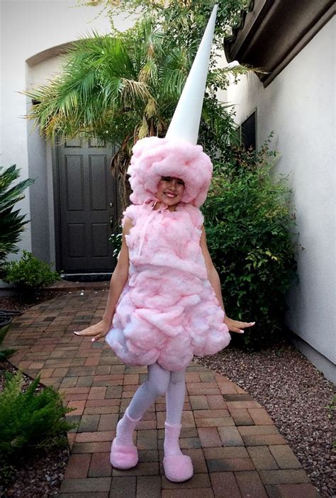 cotton candy costume diy sew and hot glue batting onto old dress and wool cap pi… cotton