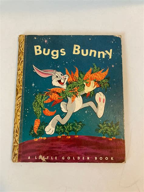 Vintage Bugs Bunny Little Golden Book With Brown Binding Etsy