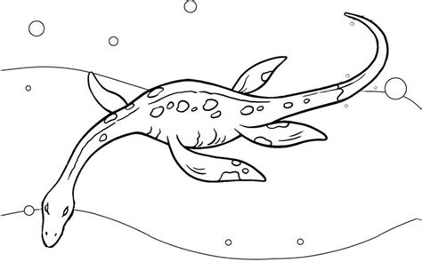 Plesiosaurus Facts Coloring Page
