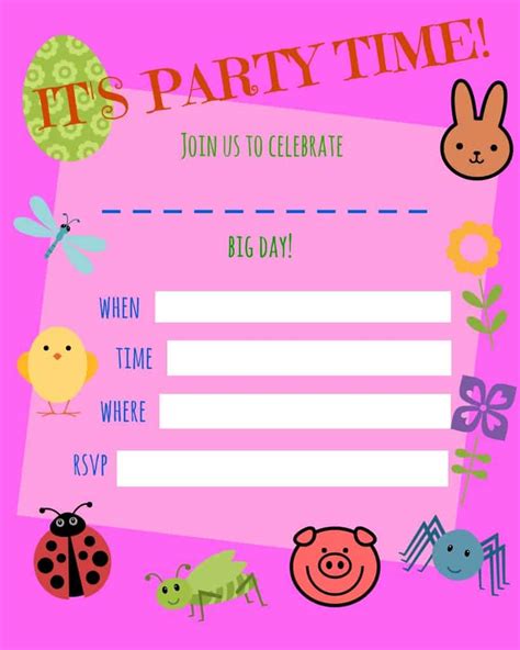 Free Birthday Invitations For Girls And How To Create Printables