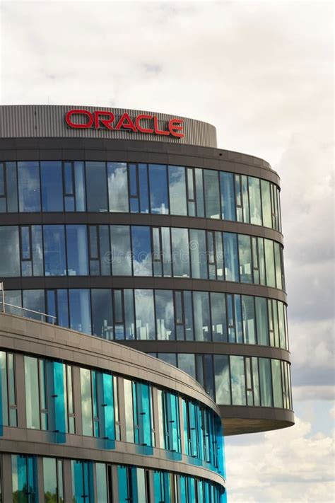 Oracle Company Logo On Headquarters Building On June 18 2016 In Prague