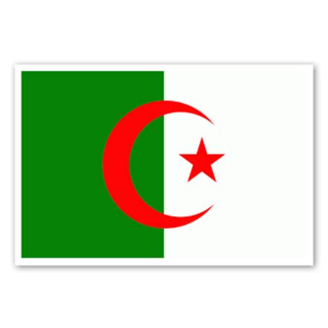 Produktinformationen flagge algerien 80 g/m². Afrika - StickerApp