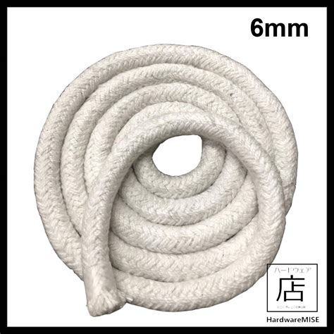 Ceramic Fibre Round Rope 6mm Ceramic Braided Packing Rope With Ss Wire