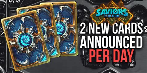 Feb 19, 2021 · when forged in the barrens launches, card sets from year of the dragon (rise of shadows, saviors of uldum, descent of dragons, demon hunter initiate) will rotate to wild. Blizzard Will Reveal New Saviors of Uldum Cards Daily This Month