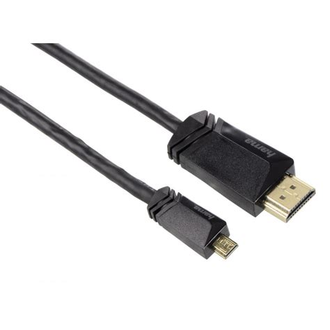 This cable type offers the same baseline performance as the standard hdmi cable, plus an additional, dedicated data channel, known as the. Hama High Speed HDMI™ Cable, type A plug - type D plug ...