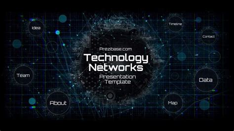 Technology Network Presentation Template Prezibase For Powerpoint