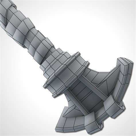 Heavy Full Metal Sword Remake Free 3d Model In Sci Fi 3dexport