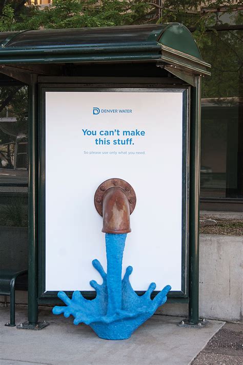 denver water s outdoor campaign gets even cooler with these incredible handmade ads creative