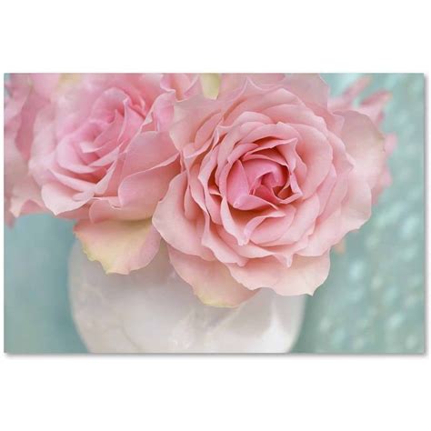 Trademark Fine Art Floral Canvas Art Pink Rose Bouquet By Cora