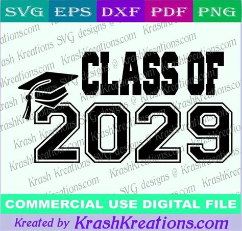 Class Of 2029 Svg File Class Of 2029 Diy Shirt Design Etsy
