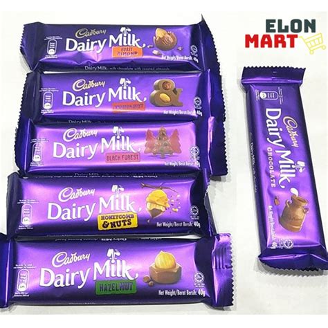 Cadbury Dairy Milk Chocolate 37g Multi Flavours Shopee Malaysia