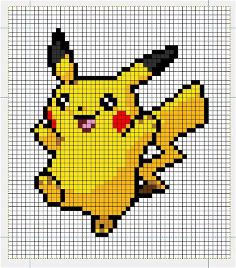 Pokemon Pixel Art Grid