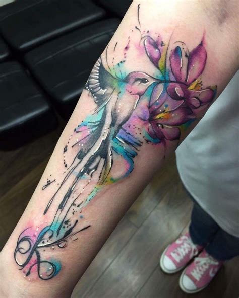 Pin By Melissa On Tatoo Tattoos Hand Tattoos Watercolor Hummingbird