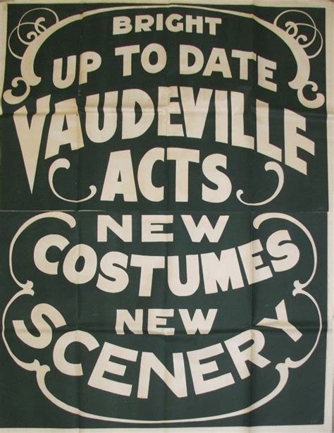 40 1920s Vaudeville Poster Lot 40