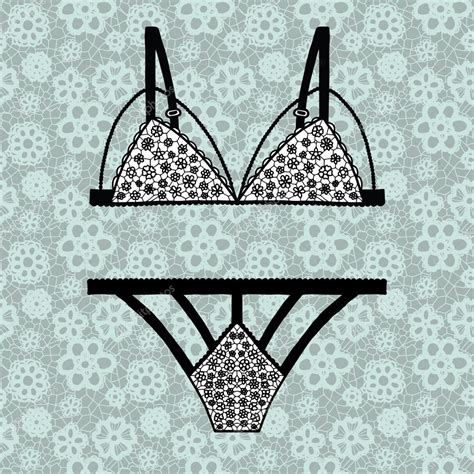 Hand Drawn Vector Sexy Lingerie Set Stock Vector Image By ©comotom0 92260594