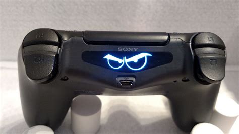 Playstation 4 Ps4 Controller Angry Eyes Led Light Bar Decal Sticker