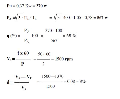 Como Calcular La Potencia Electrica De Un Motor Trifasico Printable