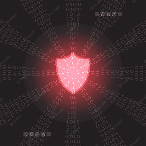 Premium Vector Red Network Light Code And Data Security Abstract