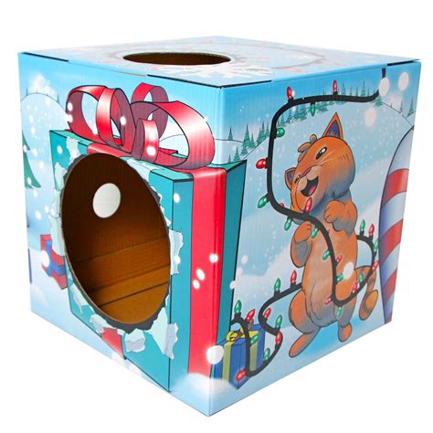 Kitty Cardboard Designer Boxes Condosplayhouses For Cats Meowy