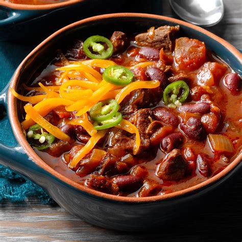 Spicy Cowboy Chili Recipe How To Make It Taste Of Home