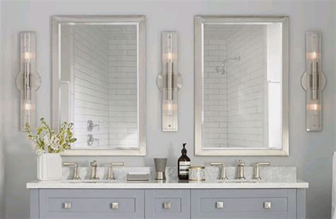 Sconce Placement Framed Bathroom Mirror Master Bedroom Bathroom