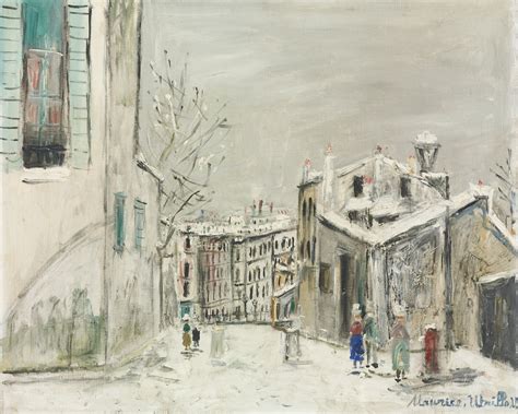 Maurice Utrillo 1883 1955 La Maison De Mimi Pinson Sous La Neige