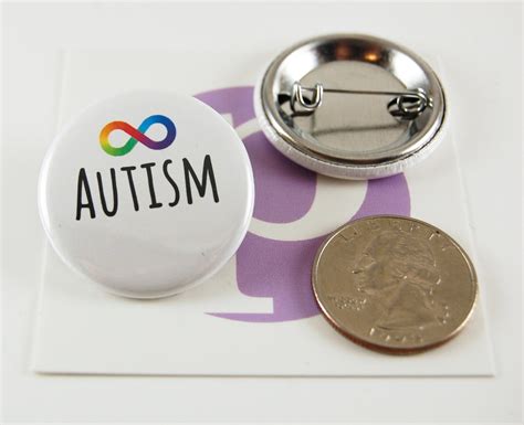 Autism Awareness Pin Back Button Set Of Four 125 Etsy