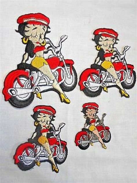 Betty Boop Biker Embroidered Ironsew On Applique Patch Etsy