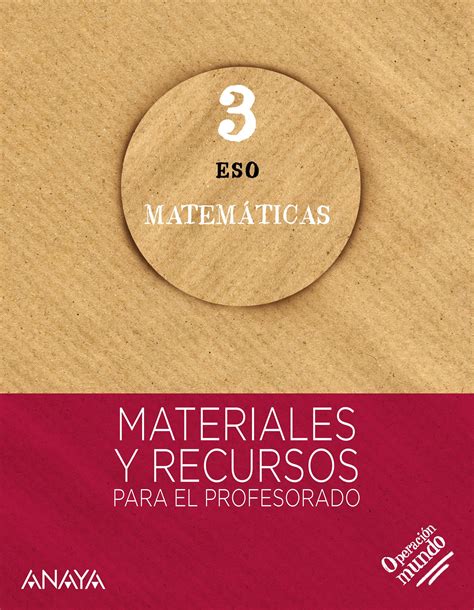 Operación Mundo Matemáticas 3º ESO Propuesta didáctica demo by