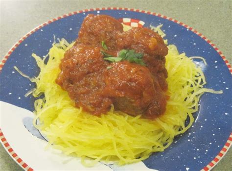 Spaghetti Squash With Turkey Meatballs And Sauce Juggling With Julia
