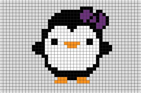 Baby Penguin Pixel Art Brik