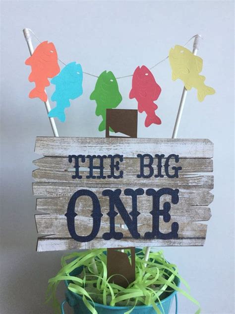 Fish cakes are my favourite way to make use of leftover mashed potatoes post holiday meal. Gone Fishing Cake Topper The Big ONE Cake by ...