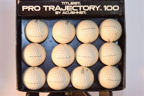 Titleist Pro Trajectory 100 Acushnet 1 Dozen Golf Balls In Box