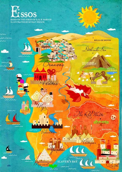 Kitkat Pecson Game Of Thrones Map Essos Game Of Thrones Map