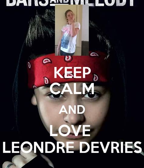 Keep Calm And Love Leondre Devries Poster Bam Keep Calm O Matic