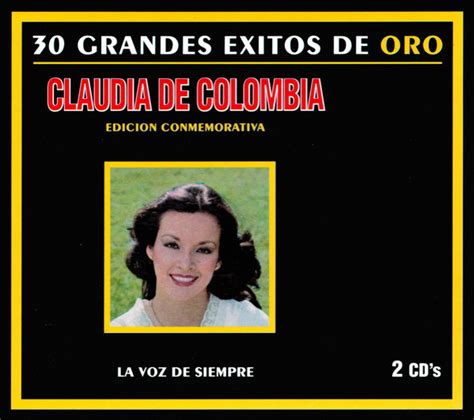 Claudia De Colombia 30 Grandes Exitos De Oro 2001 Slipcase CD
