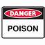 Poison  Danger Sign