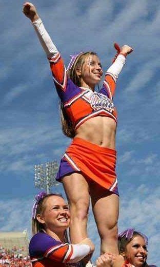 Clemson Cheerleaders Cheer Girl Cheerleading Athletic Women