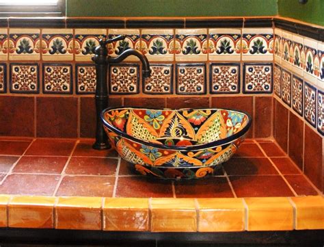 Mexican Ethnic Style For Bathroom Tile Decoration Gallery Photo Of