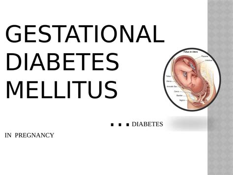 Pdf Gestational Diabetes Mellitus