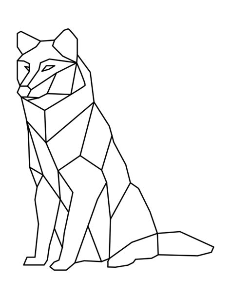 1) if you have javascript enabled you can click the print link in the top half of the page and it will automatically print the coloring page only and ignore the advertising and navigation at the top of. Coloring Pages Geometric Animals / 30 Free Printable ...